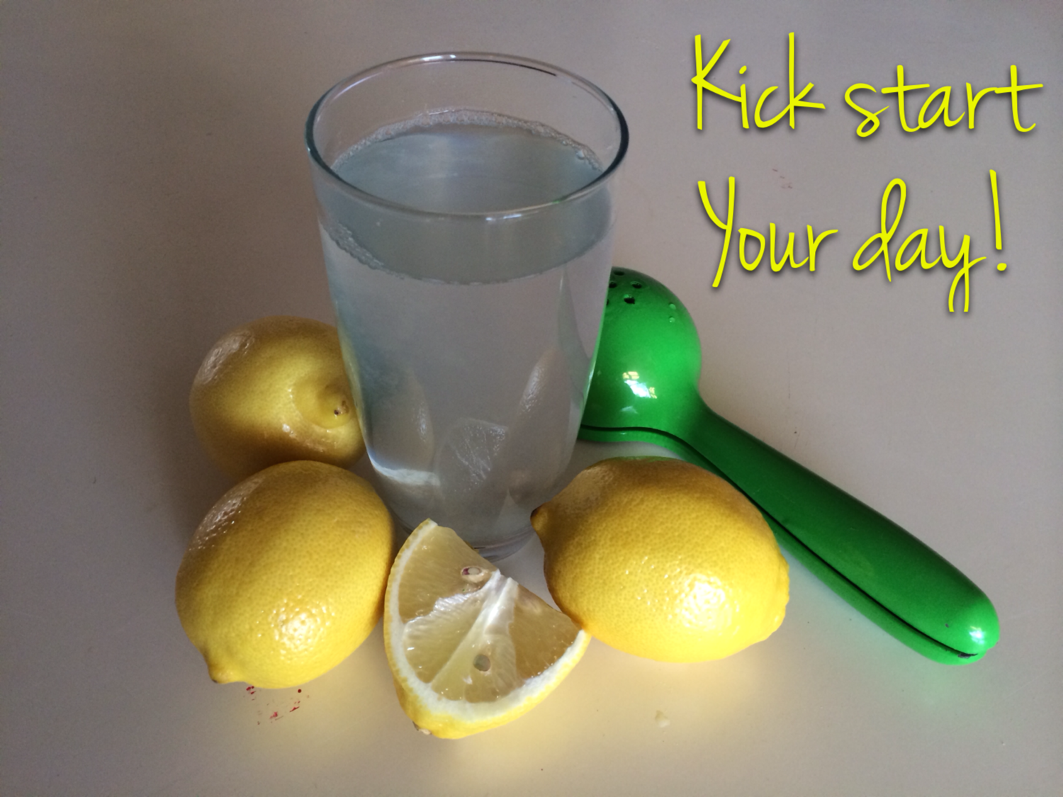 Kick start your day with lemon water!
